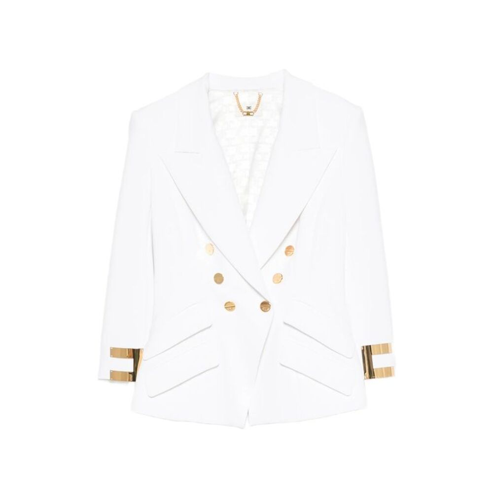 Elisabetta Franchi White Jackets - Fitted Jackets Women